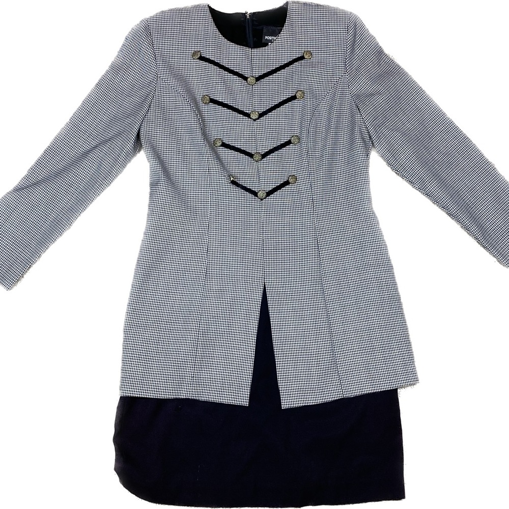 Vintage Positive Attitude Houndstooth suit dress